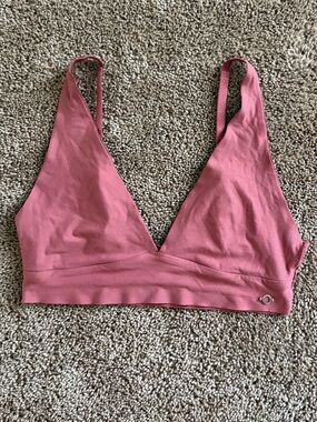 Danskin Rose-Pink Seamless V-Neck Bralette